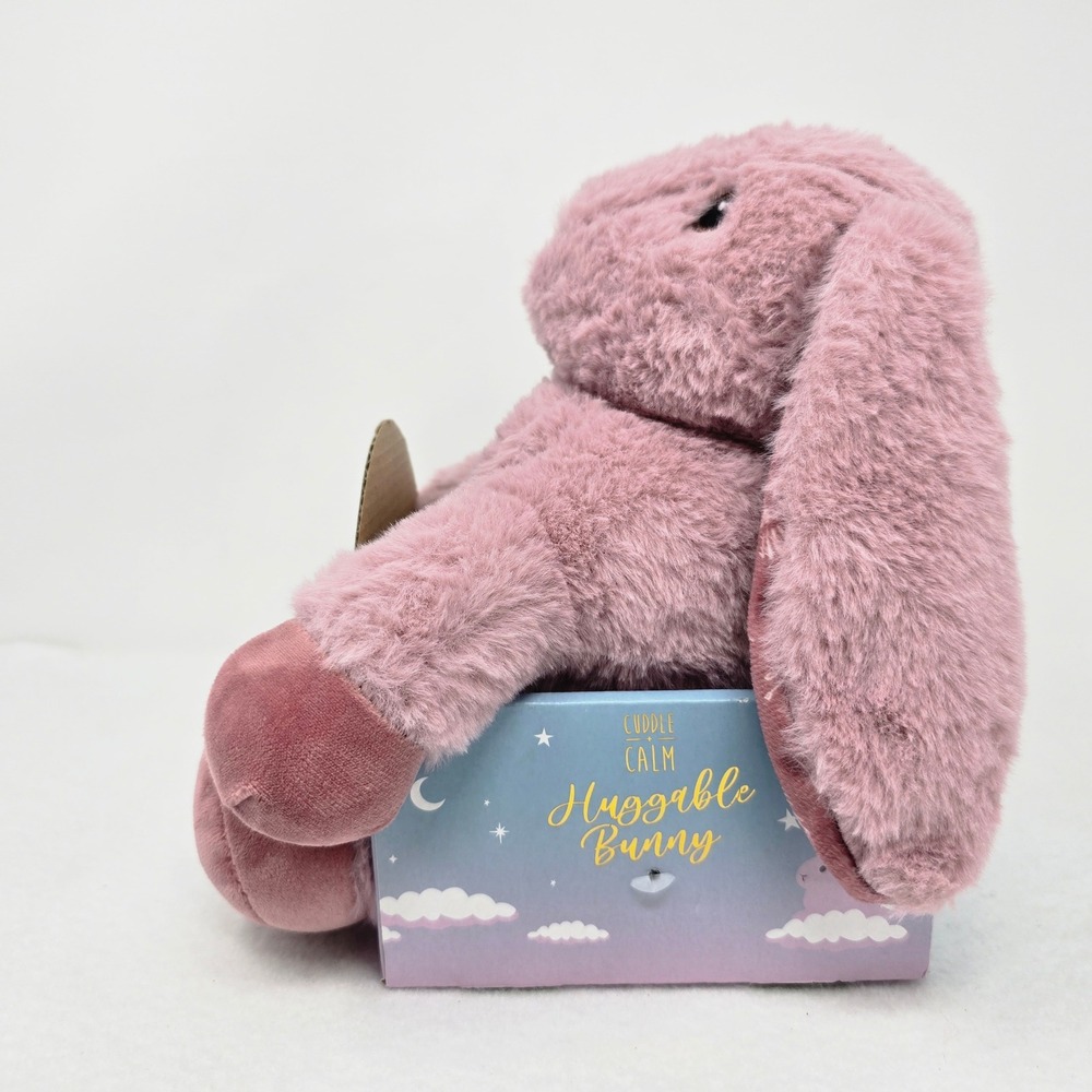 Cuddle & Calm Huggable Bunny Weighted Friend Pink Plush 1kg 2.2lb Rabbit - Picture 4 of 10